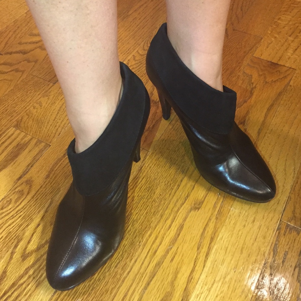 Coach Black Leather Heels